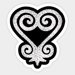 Sankofa Heart Sticker